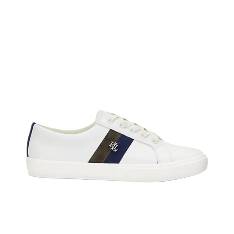 LAUREN RALPH LAUREN Low Top Skateboard Shoes Women's Blue White-1