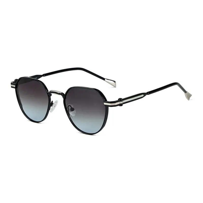 PRETTYALLUSION Metal Round Sunglasses Unisex-0