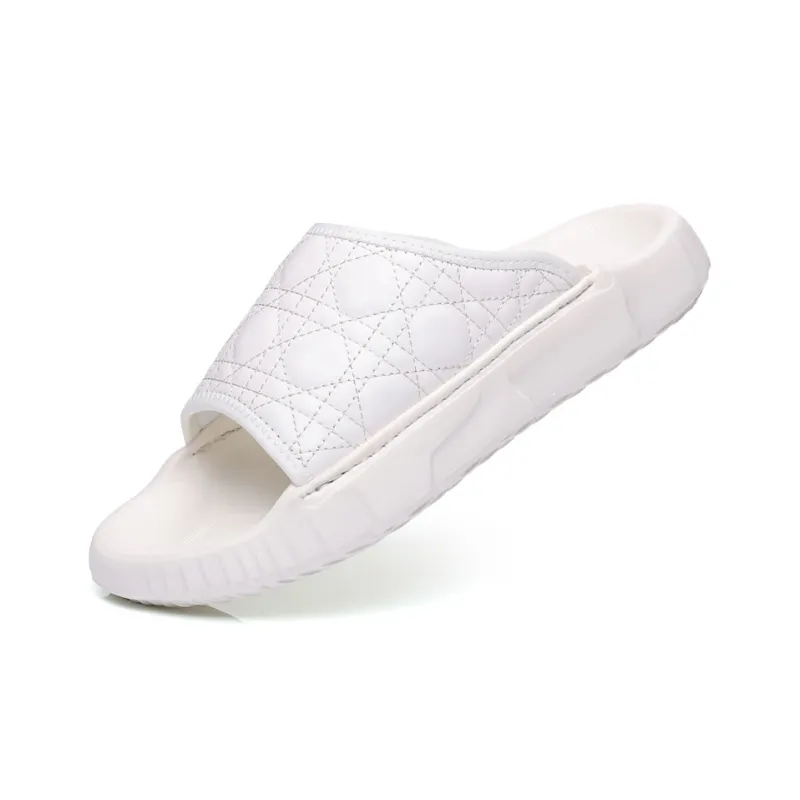 SHUPATE Slide Slippers Men Black/White-9