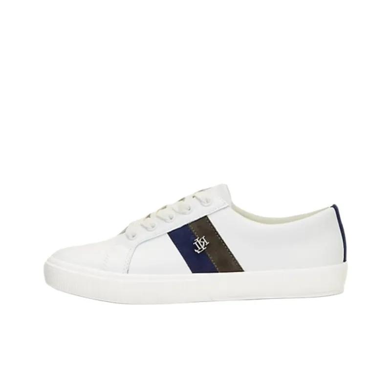 LAUREN RALPH LAUREN Low Top Skateboard Shoes Women's Blue White-0