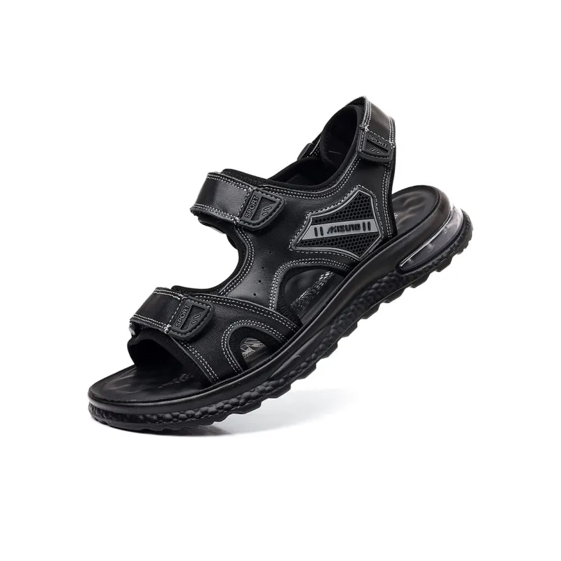 MODENGPAN Beach Sandals Men's Black-2