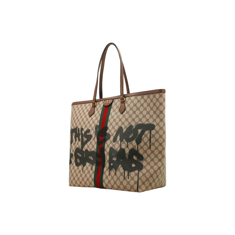 GUCCI X Balenciaga The Hacker Project Graffiti Large Tote Bag-2