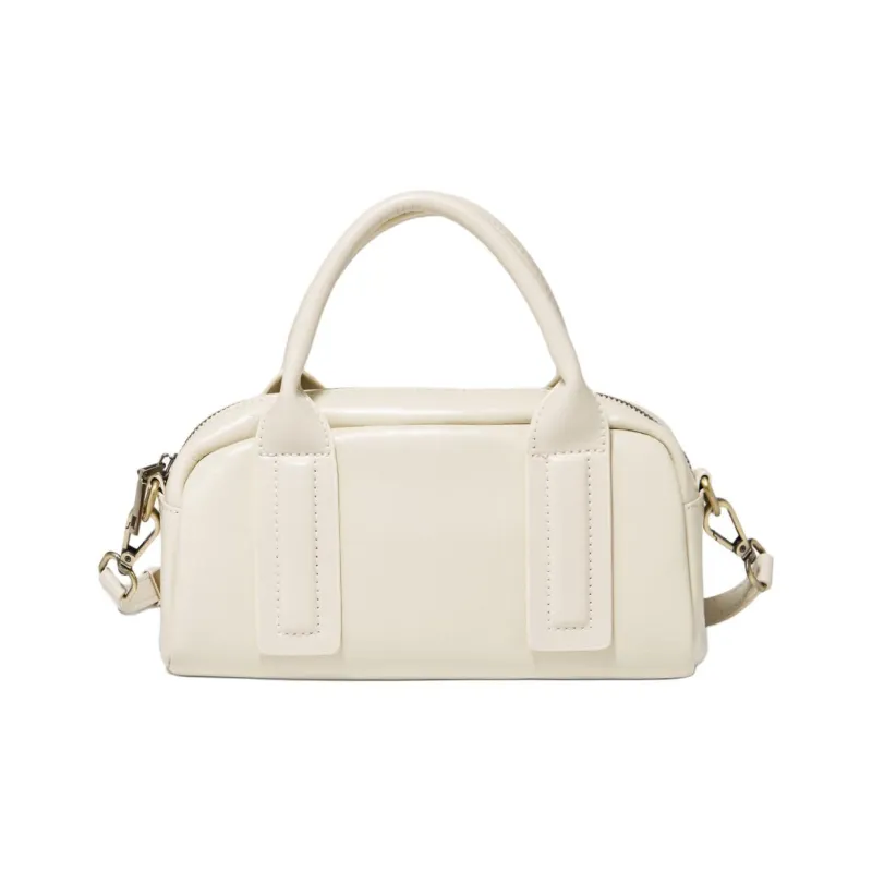 Marino Orlandi Cow Leather With Synthetic Leather Boston Bag, One Shoulder Handbag Small Size Women's Multicolor-6