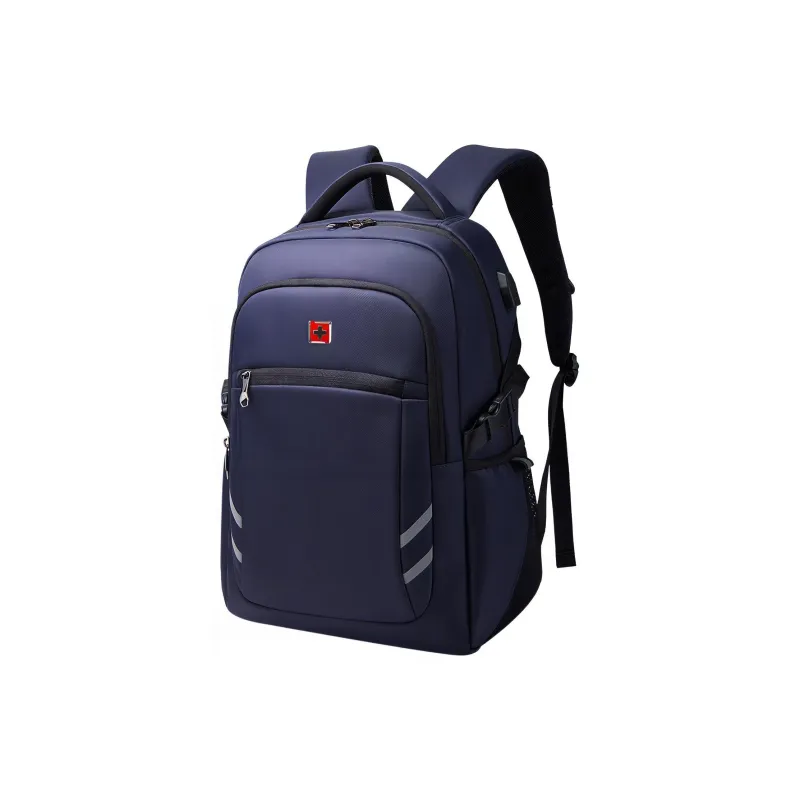 KINGSGEAR Nylon Fabric Backpack Regular Men's Black Blue Red-3