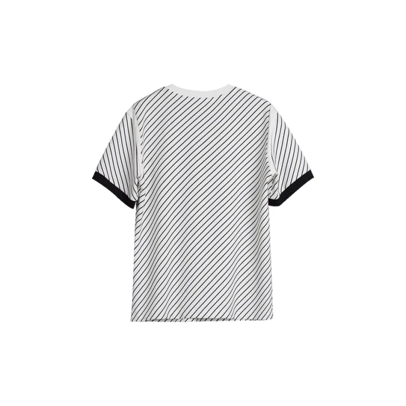 ELLE T Shirt Women's Black White-1