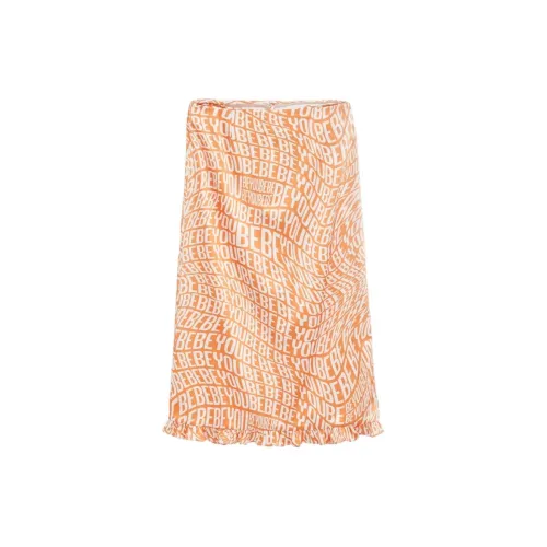 Bebe Casual Long Skirts Women's Orange