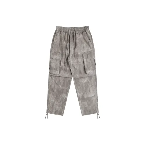 SWISS MILITARY Cargo Pants Men Silver Gray