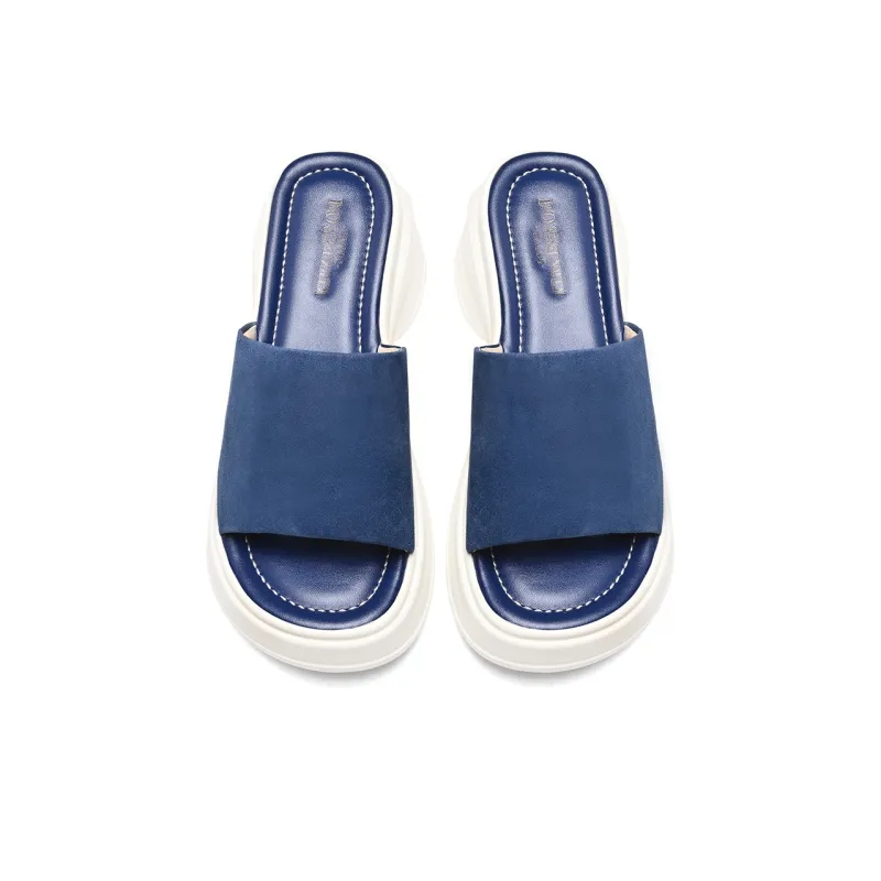 BOSSSUNWEN Foam Sole Cut Out Slip Resistant Abrasion Resistant Slide Slippers Women's-8