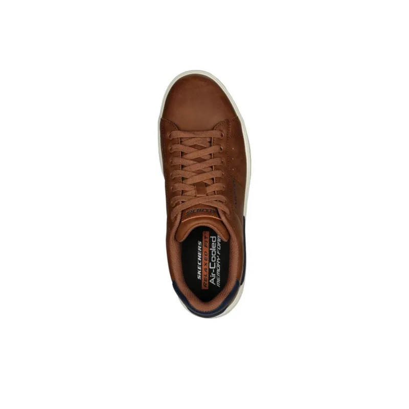 Skechers Relaxed Fit Slip Resistant Cushioning Abrasion Resistant Low Top Skateboard Shoes Men's Brown-3