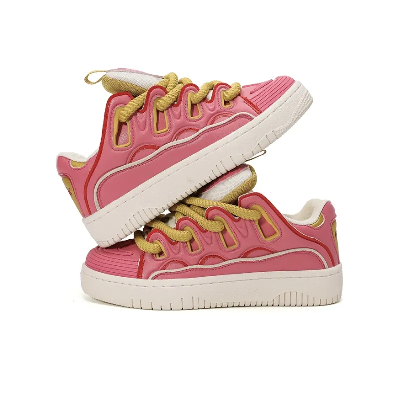 OHJC Slip-Resistant Cushioning Wear-Resistant Lightweight Breathable Low-Top Skateboard Shoes Unisex-5
