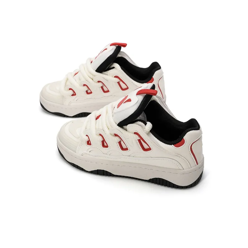 OHJC Slip-Resistant Cushioning Wear-Resistant Lightweight Breathable Low-Top Skateboard Shoes Unisex-10