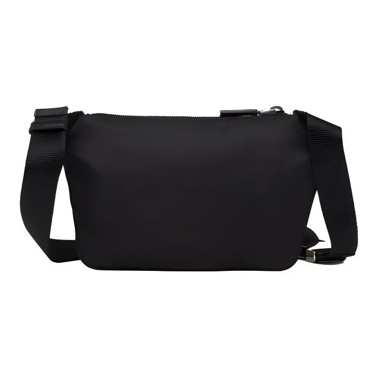 PRADA Prada Saffiano Re-Nylon Recycled Nylon Shoulder Bags Fanny Pack Men's Black-2