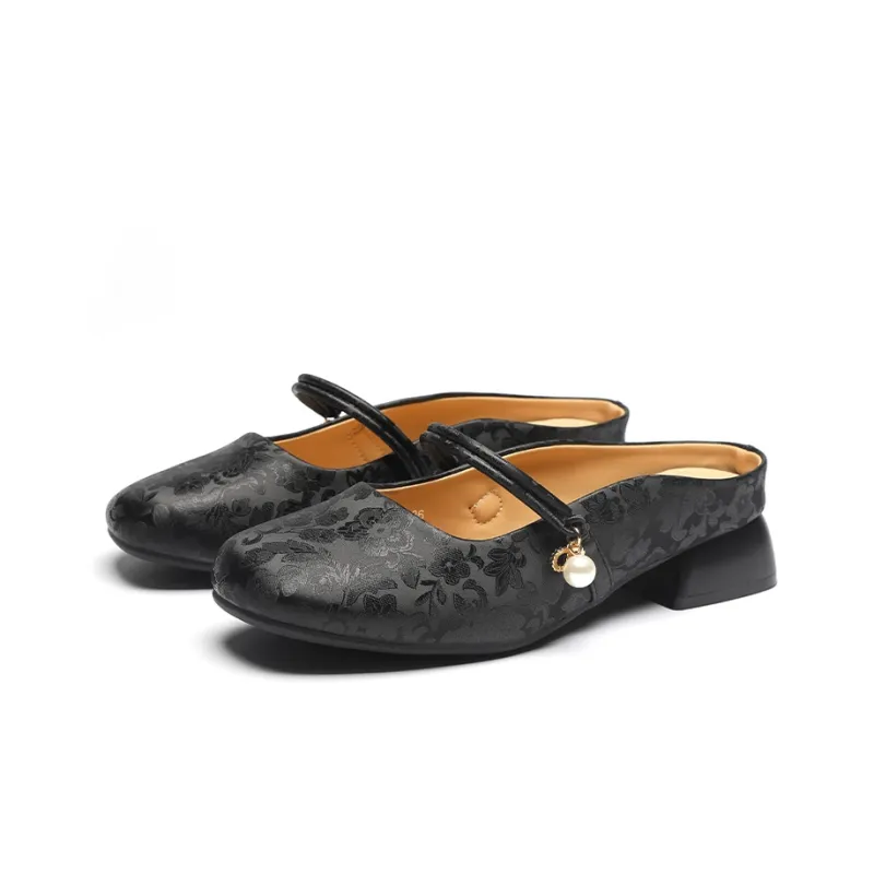 ZHR Embroidery Slip Resistant Wrap toe Slippers Women's-14