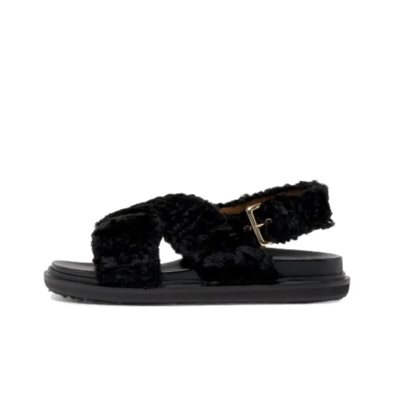 MARNI Fussbett Beach Sandals Women's Black-0