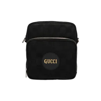 GUCCI Off The Grid Nylon Shoulder Bag Unisex Black