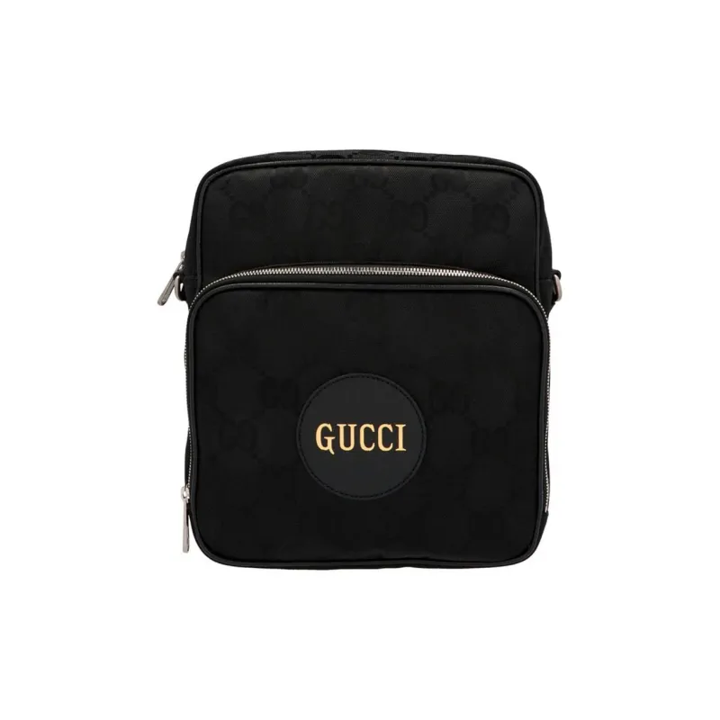 GUCCI Off The Grid Nylon Shoulder Bag Unisex Black-0