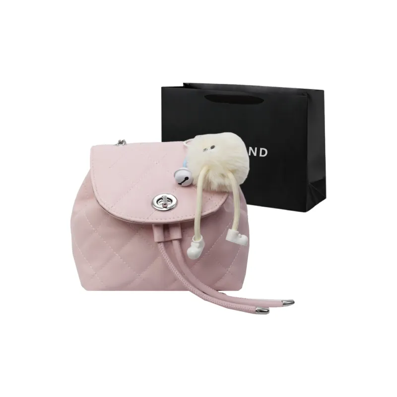PINK·LAND PU Backpack Women's Silver & Pink/Pink/Ecru/Black/Black & Pink/Blue-19
