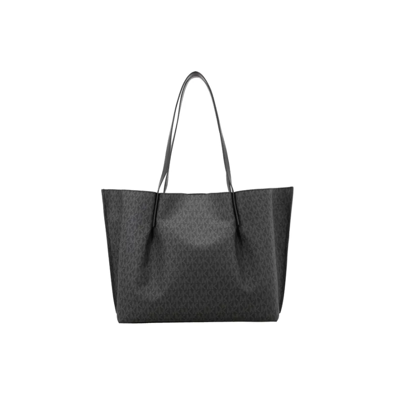 MICHAEL KORS Emilia Coated Canvas Tote Bag, Shopping Bag, Shoulder Bag, Handbag Tubas Women's Black-5