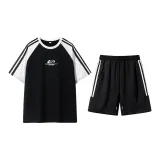 Black T-Shirt+Black Shorts