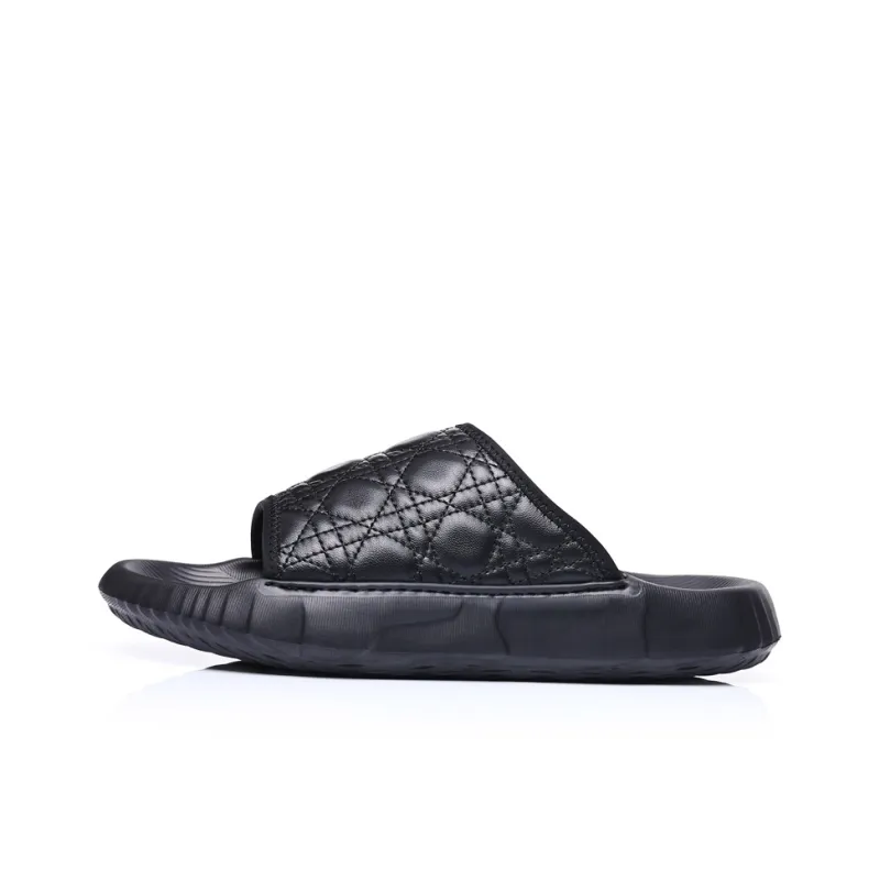 SHUPATE Slide Slippers Men Black/White-0