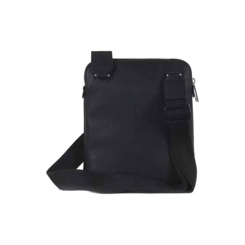 HUGO BOSS Polyester With Artificial Leather One Shoulder Handbag, Crossbody Bag Men's Black-7