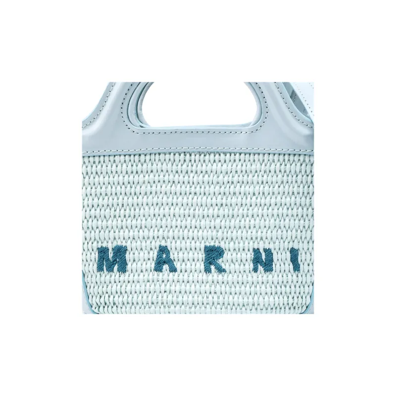 【MARNI】TROPICALIA CLUTCH Marni Tropicalia Pouch Wristlet Clutch Basket Bag in Brown