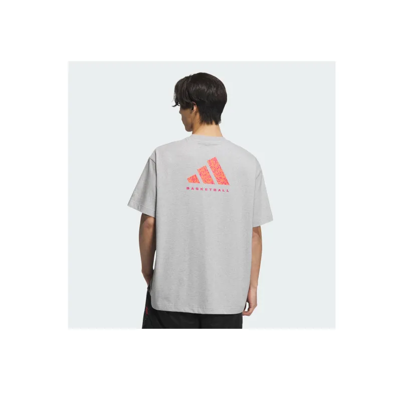 Adidas T Shirt Men's Medium Heather Gray-6