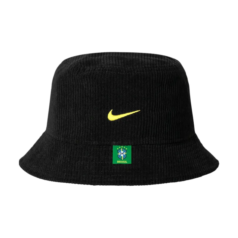 Nike Corduroy Cotton Bucket Hats Unisex Black-1