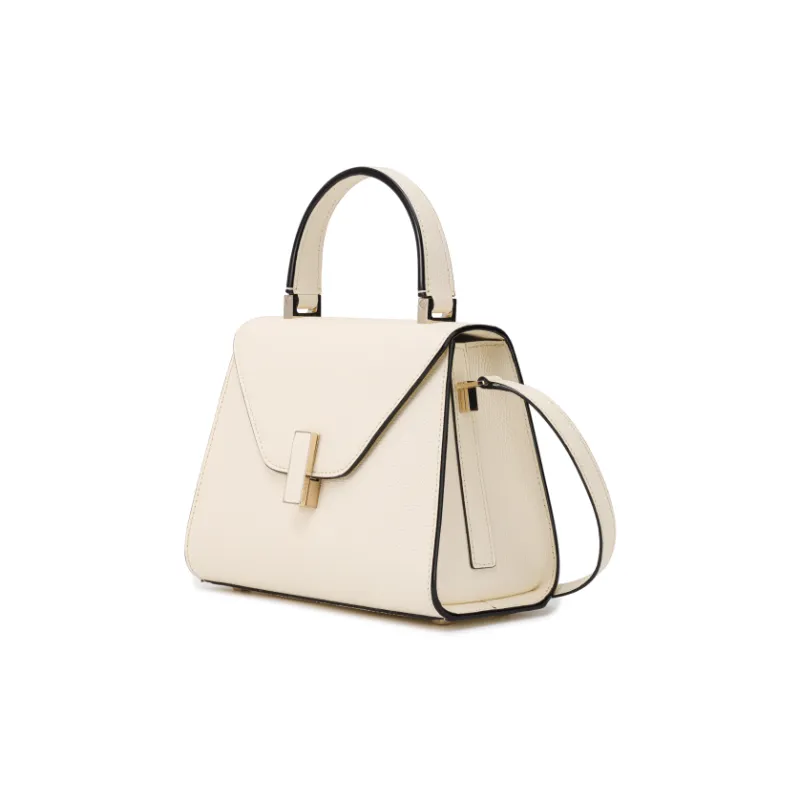 Valextra Calfskin Handbag, Shoulder Bag, Crossbody Bag Mini Women's White-2