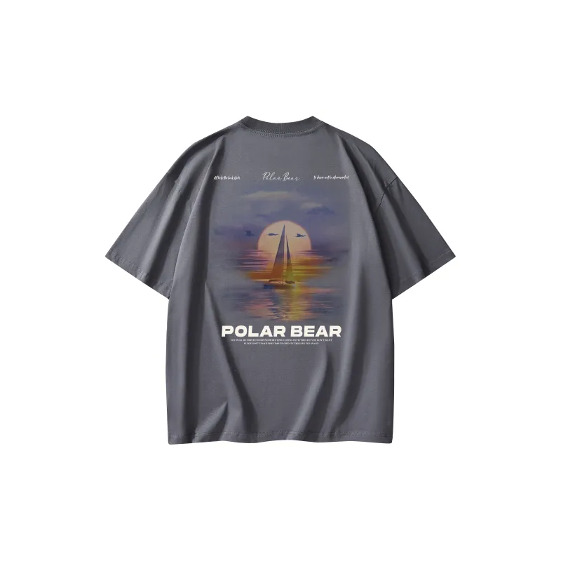 POLAR BEAR Drop Shoulder Sleeve T Shirt Unisex-8
