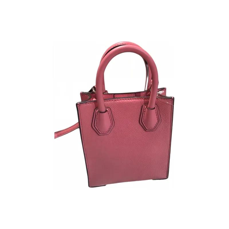 MICHAEL KORS Mercer Leather Tote Bag, Shopping Bag, Handbag, Shoulder Bag, Crossbody Bag Extra Small Women's Pink-2