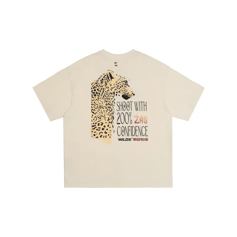 WILDX Summer Basic LOGO Short Sleeved T Shirts Unisex-39