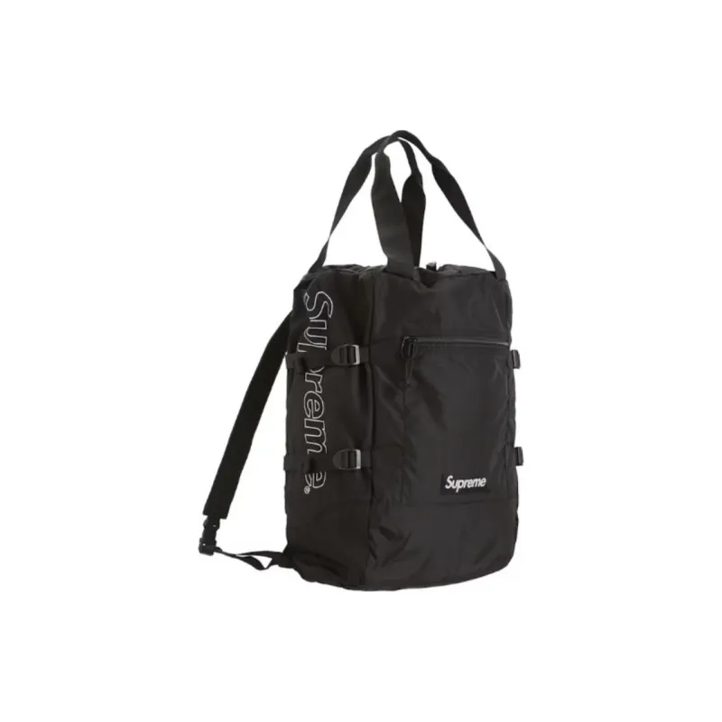 Supreme Canvas Backpack Unisex Black-2
