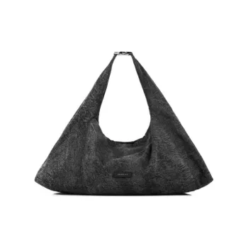 INJOYLIFE Denim Portable Crossbody Bag, Shoulder Bag Women's Black