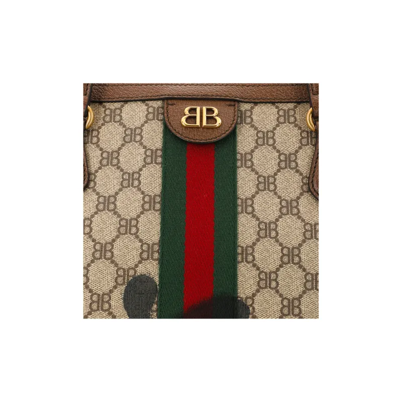 GUCCI X Balenciaga The Hacker Project Graffiti Large Tote Bag-8