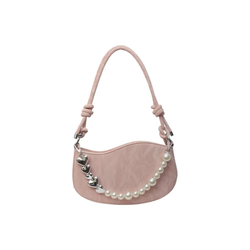 DCLOUD PU Crossbody Bag Shoulder Bag Medium Size Women's White Box/Pink Box-9