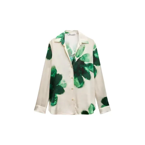 ZARA Shirts Women's Green