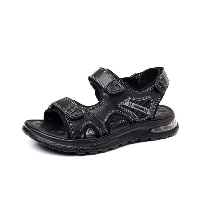MODENGPAN Beach Sandals Men's Black-1