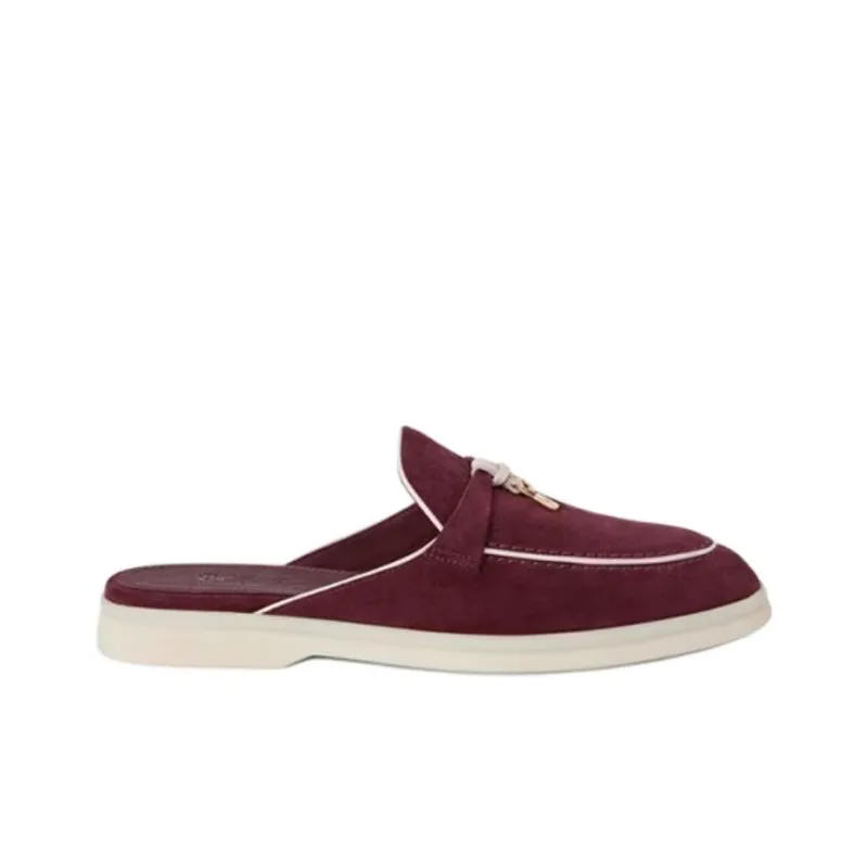 Loro Piana Summer Charms Walk Wrap-toe Slippers Women's Red-1