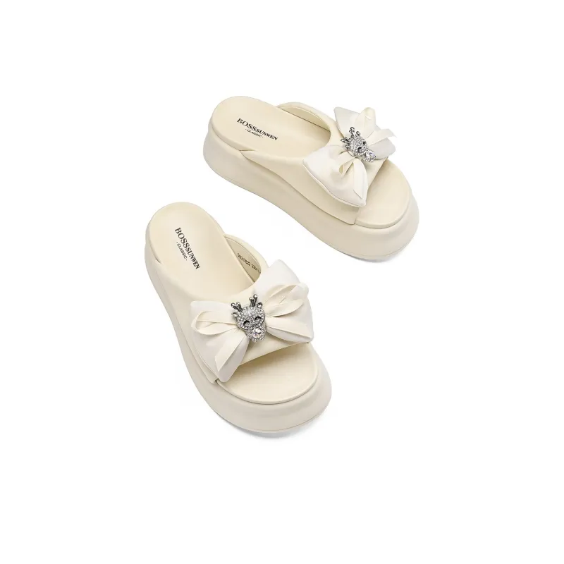BOSSSUNWEN Cut Out Slide Slippers Women's-9