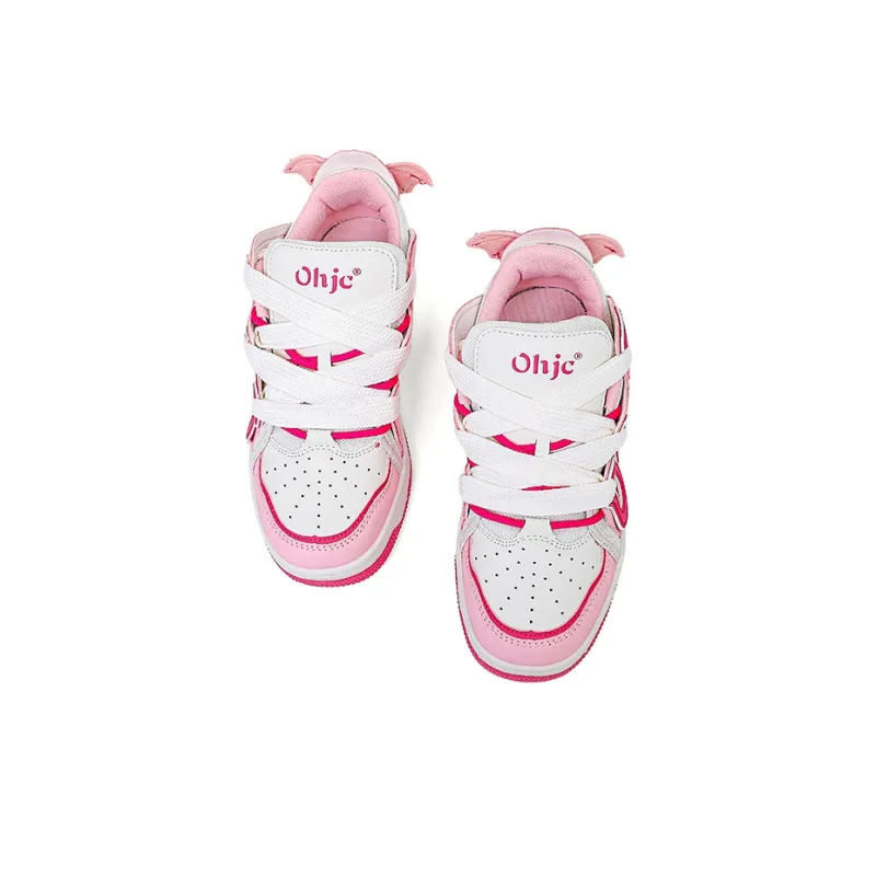 OHJC Slip-Resistant Cushioning Wear-Resistant Lightweight Breathable Low-Top Skateboard Shoes Unisex-3