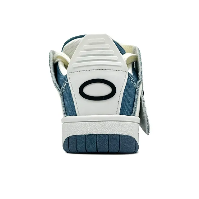 OHJC Denim Collection Slip-Resistant Cushioning Wear-Resistant Lightweight Low-Top Skateboard Shoes Unisex-4