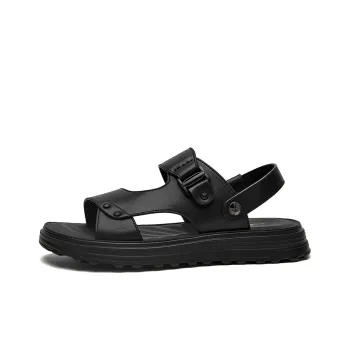 SEPTWOLVES Beach Sandals Men Black/Black, Brown/Brown