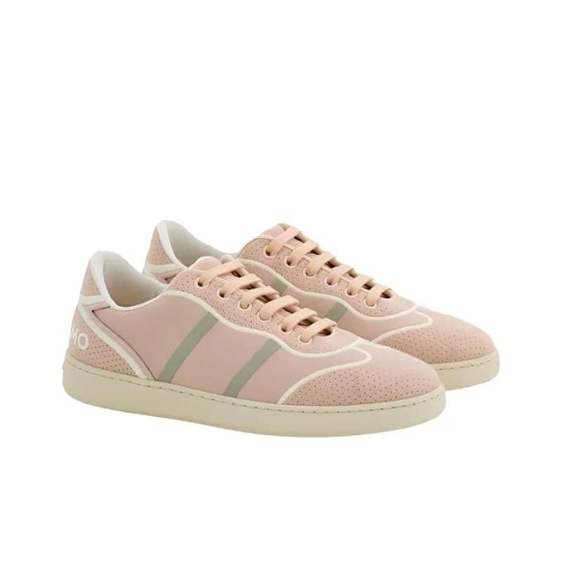 FERRAGAMO Low Top Skateboard Shoes Women's Pink-3