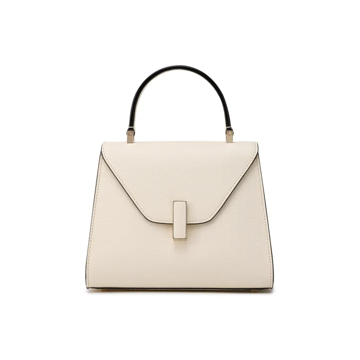 Valextra Calfskin Handbag, Shoulder Bag, Crossbody Bag Mini Women's White-1