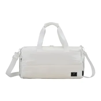 HEAD Nylon Gym Bag Storage Bag Crossbody Bag Travel Bag Large Size Unisex Ecru/Rainbow