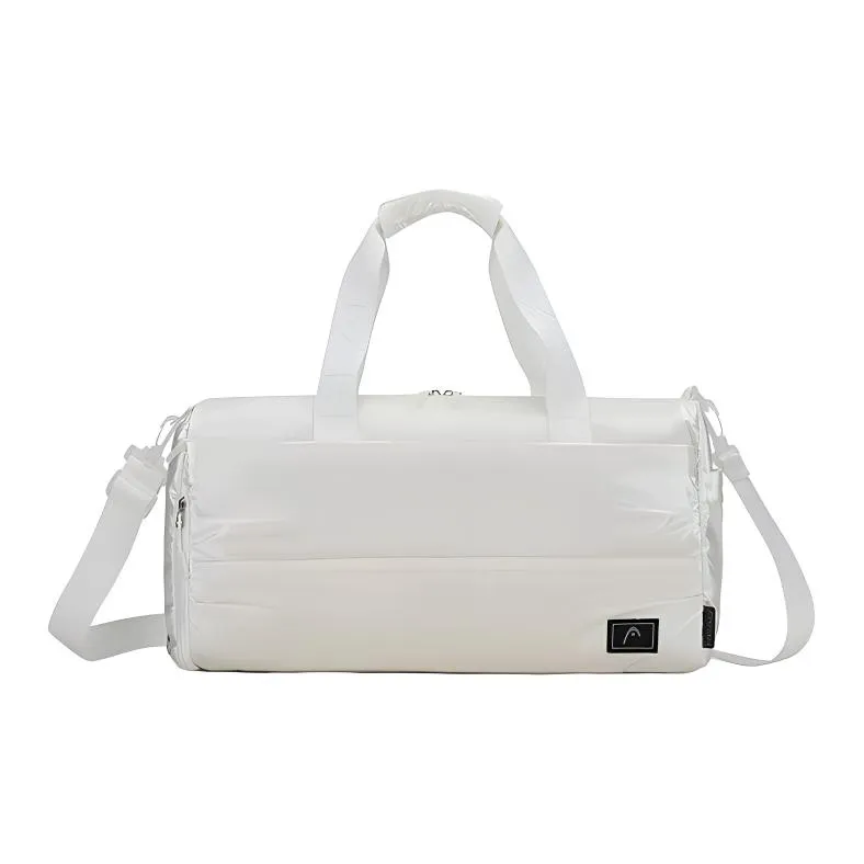 HEAD Nylon Gym Bag Storage Bag Crossbody Bag Travel Bag Large Size Unisex Ecru/Rainbow-0