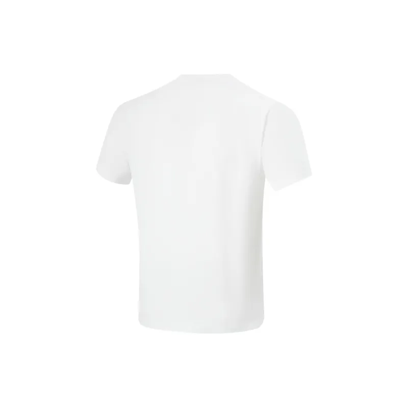 LiNing Basketball Collection T Shirt Men's Standard White-1