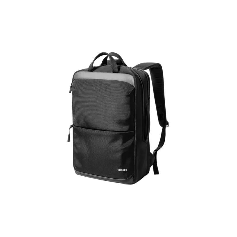 Tomtoc Nylon Backpack Tubas Men's Obsidian Black-3