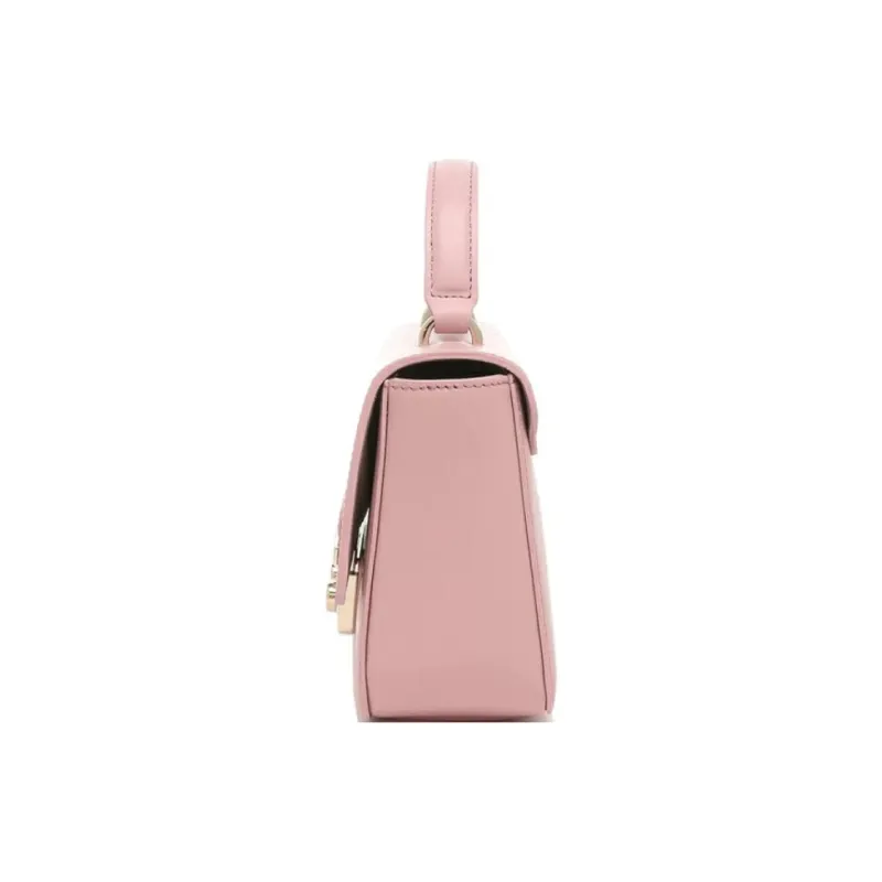 Furla Fine Grain Leather Shoulder Bag, Crossbody Bag, Handbag Mini Women's Ancient Pink-4